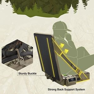 DUKUSEEK Heated Hunting Seat Cushion, Waterproof Hunting Cushion with  Battery for Tree Stand & Ladder Stand, Camouflage Portable Seat Pad for  Hunting